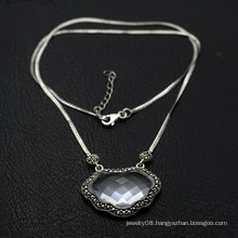 Wholesale jewellery supplies 925 sterling silver crystal pendant necklace